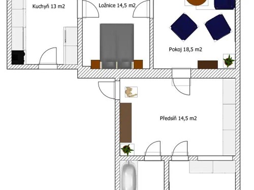 Prodej bytu 3+1 75 m²