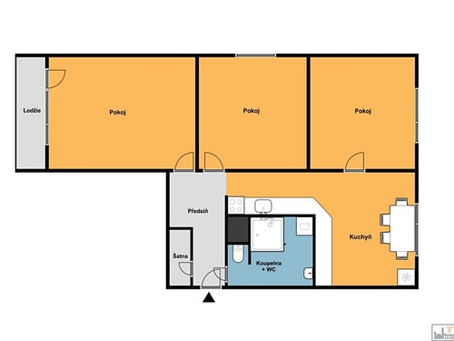 Prodaný byt 3+1 62 m²