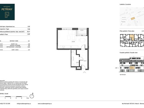 Prodaný byt 1+kk 35 m²