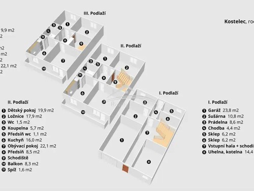 Prodej domu 330 m², pozemek 612 m²