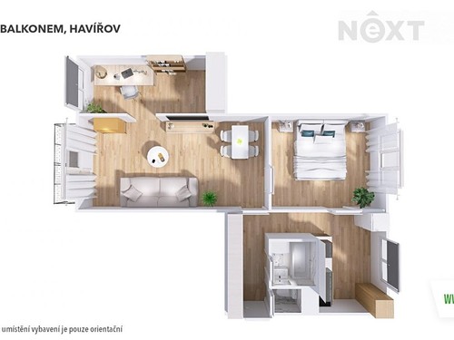 Prodaný byt 3+1 61 m²