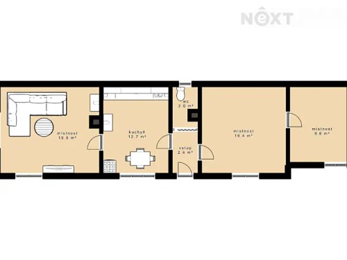 Prodaný dům 62 m², pozemek 1074 m²