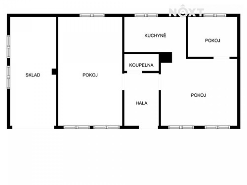 Prodaná chata 70 m², pozemek 470 m²