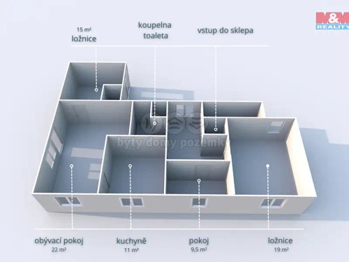 Prodaný dům 100 m², pozemek 3541 m²
