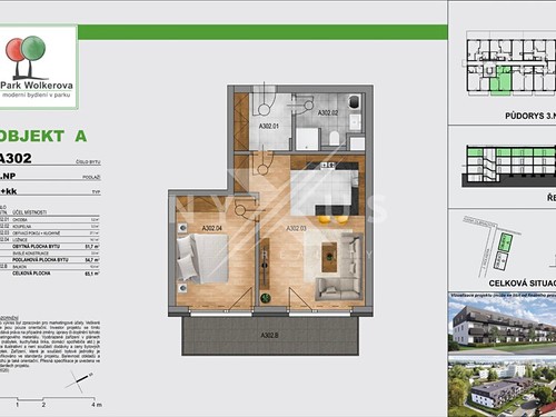 Prodaný byt 2+kk 52 m²