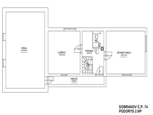 Prodaný dům 96 m², pozemek 2626 m²