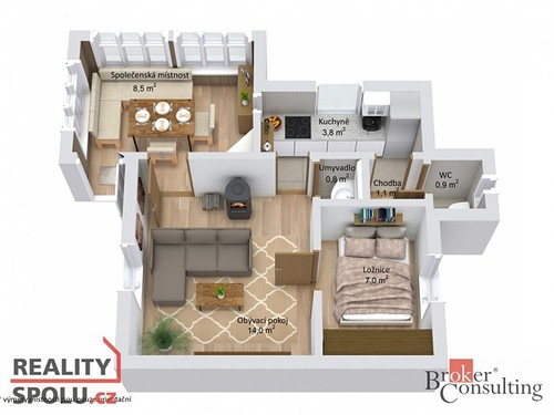 Prodaná chata 80 m², pozemek 442 m²