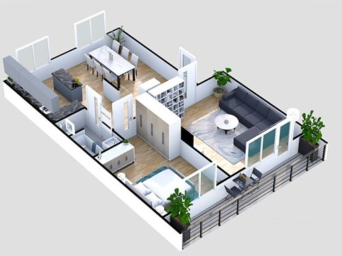 Prodaný byt 3+kk 71 m²