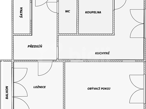 Prodaný byt 2+1 58 m²