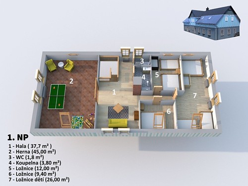 Prodaná chalupa 275 m², pozemek 541 m²