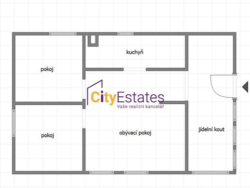 Prodaná chata 60 m², pozemek 423 m²