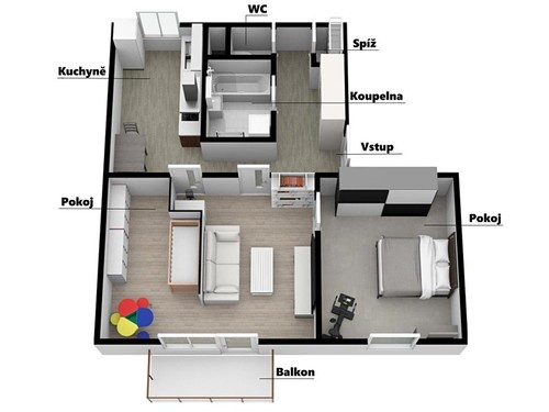 Prodaný byt 2+1 60 m²