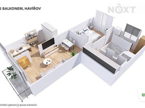 Prodaný byt 3+1 61 m²