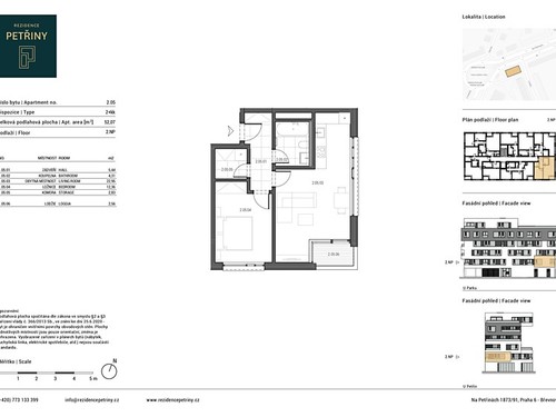 Prodaný byt 2+kk 51 m²