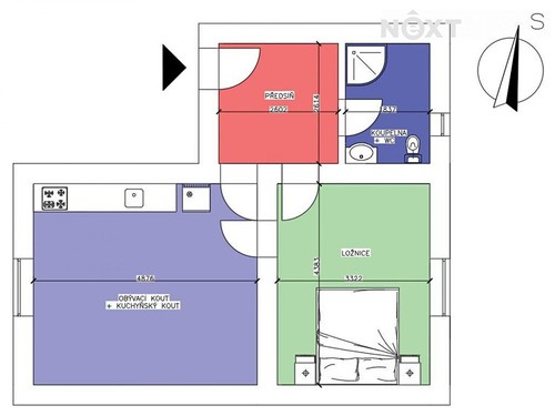 Prodaný byt 2+kk 50 m²