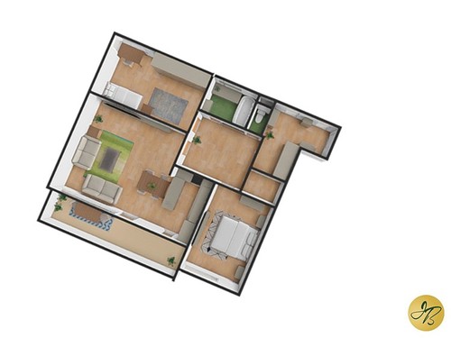 Prodaný byt 3+kk 88 m²