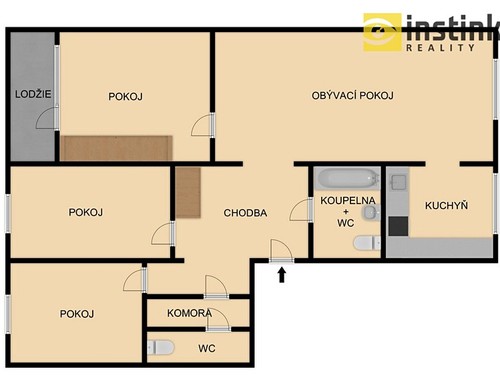 Prodaný byt 4+1 83 m²