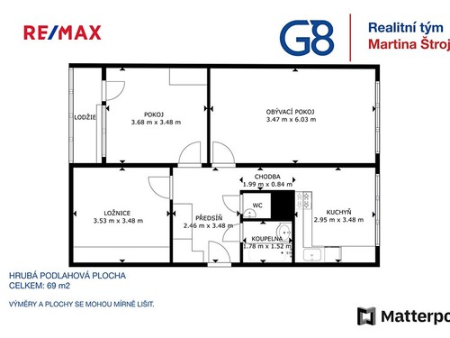 Prodaný byt 3+1 69 m²