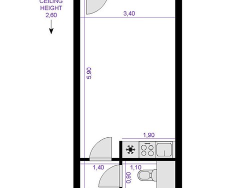 Prodaný byt 1+kk 26 m²