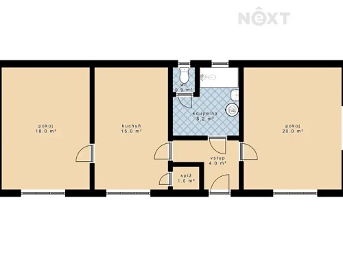 Prodaný dům 65 m², pozemek 2392 m²