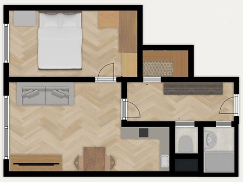 Prodaný byt 2+kk 41 m²