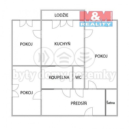 Prodaný byt 3+1 74 m²