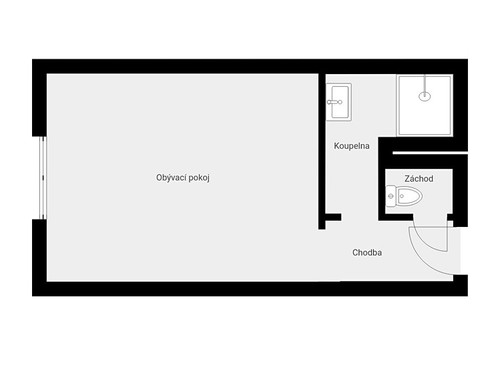Prodaný byt 1+kk 23 m²