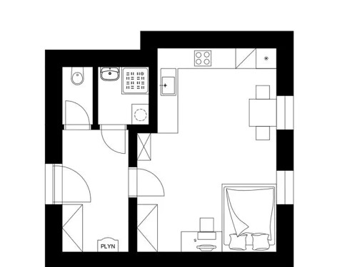 Prodaný byt 1+kk 37 m²