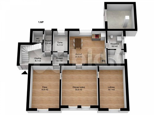 Prodaný dům 288 m², pozemek 3185 m²