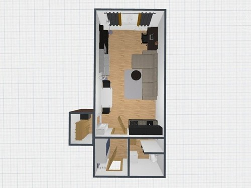Prodaný  byt 1+kk 29 m²