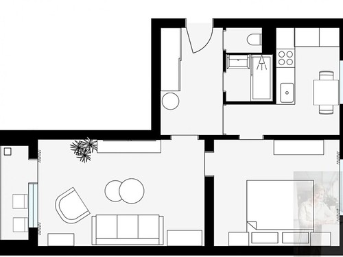Prodaný byt 2+1 53 m²