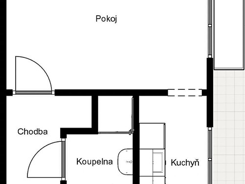 Prodaný byt 1+1 30 m²