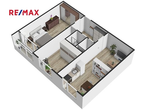 Prodaný byt 3+kk 61 m²