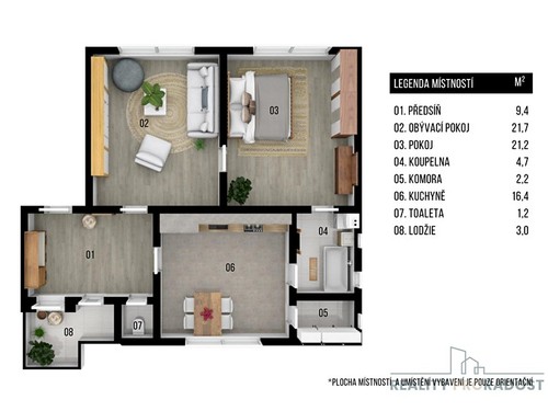 Prodaný byt 2+1 77 m²