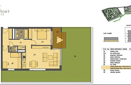 Prodaný byt 3+kk 74 m²