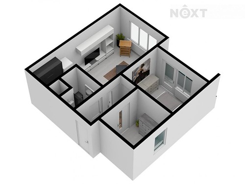 Prodaný byt 3+kk 43 m²