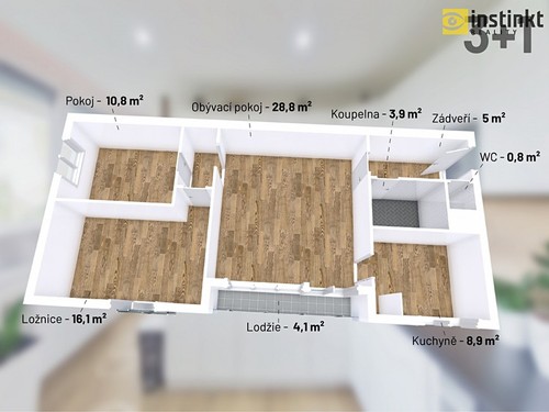 Prodaný byt 3+1 81 m²