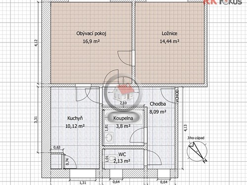 Prodaný byt 2+1 55 m²