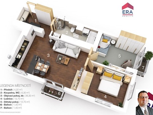 Prodaný byt 3+kk 71 m²