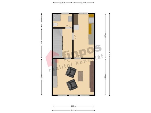 Prodaný dům 106 m², pozemek 52 m²