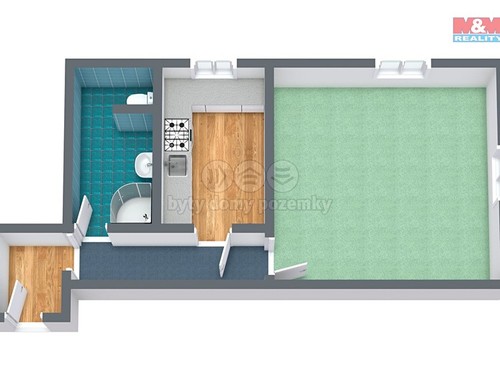 Prodaný byt 1+1 41 m²