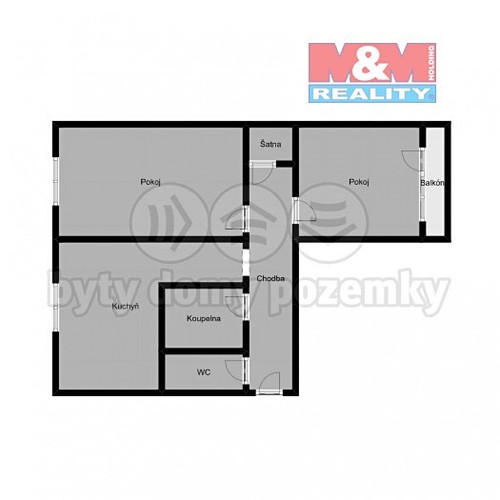 Prodaný byt 2+1 56 m²