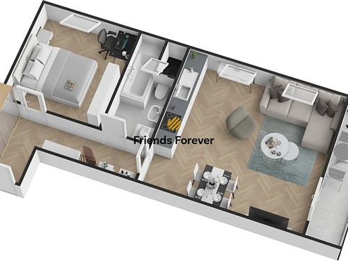 Prodaný byt 2+kk 55 m²