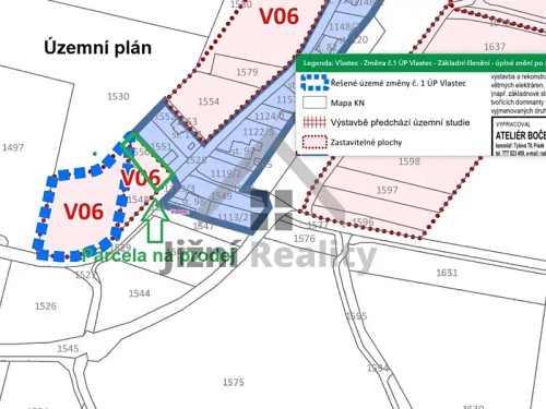 Prodej stavebního pozemku 1032 m²