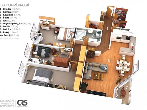 Prodaný byt 4+kk 112 m²
