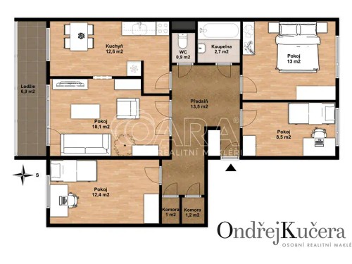 Prodaný byt 4+1 91 m²