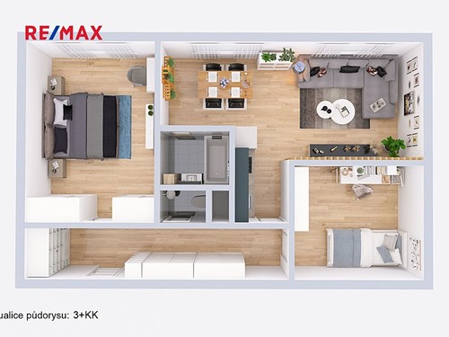 Prodaný byt 2+1 58 m²