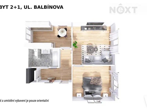 Prodaný byt 2+1 56 m²