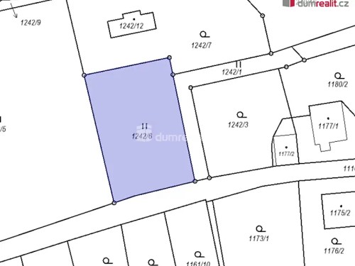 Prodej stavebního pozemku 800 m²