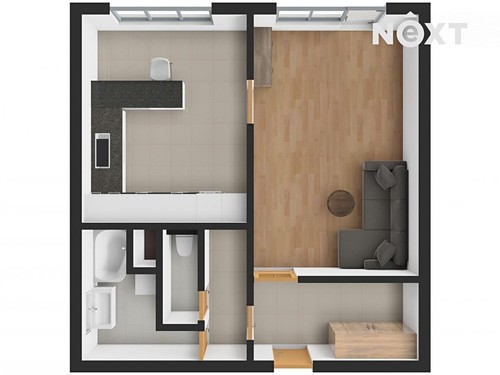 Prodaný byt 1+1 49 m²